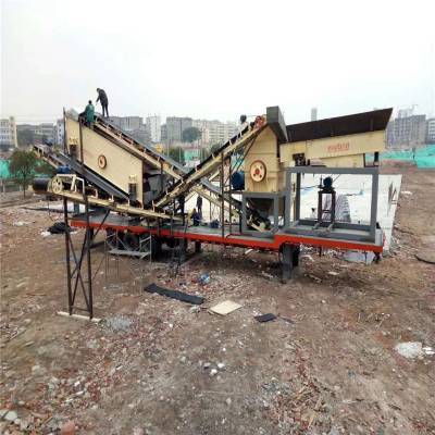 河南郑州新型建筑垃圾破碎站设备
